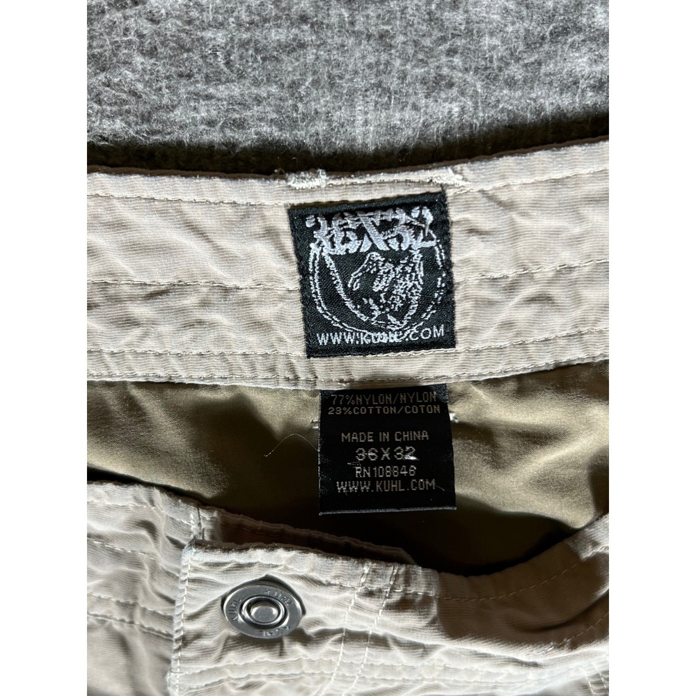 Kuhl Cargo Pants Versatile Trousers Casual Beige Mens 36X30 - Picture 12 of 16